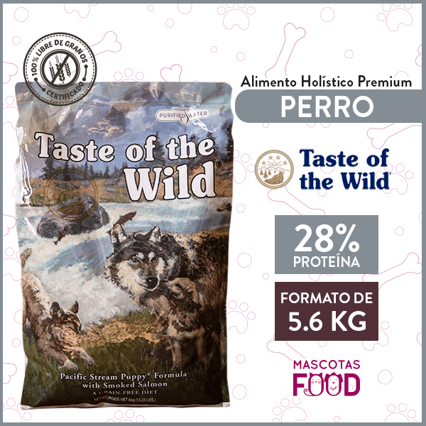 Alimento Cachorro Taste of the Wild Pacific Stream Puppy Salmón 5,6 KG
