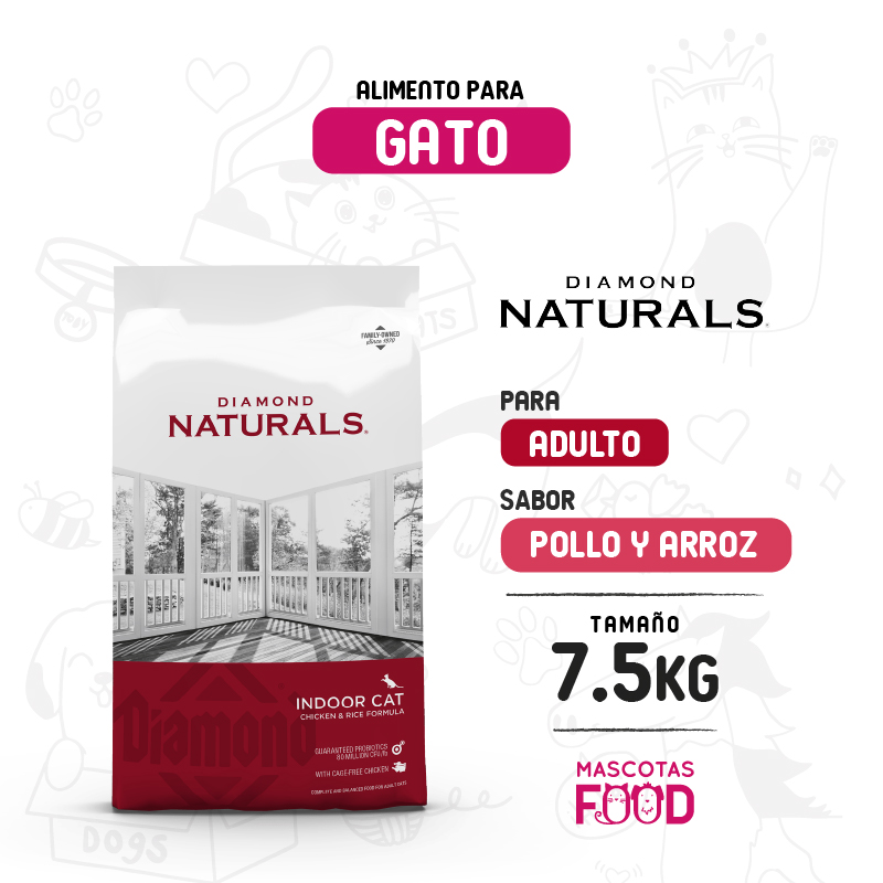 Diamond Naturals para Gatos Activos de interior 7.5 KG