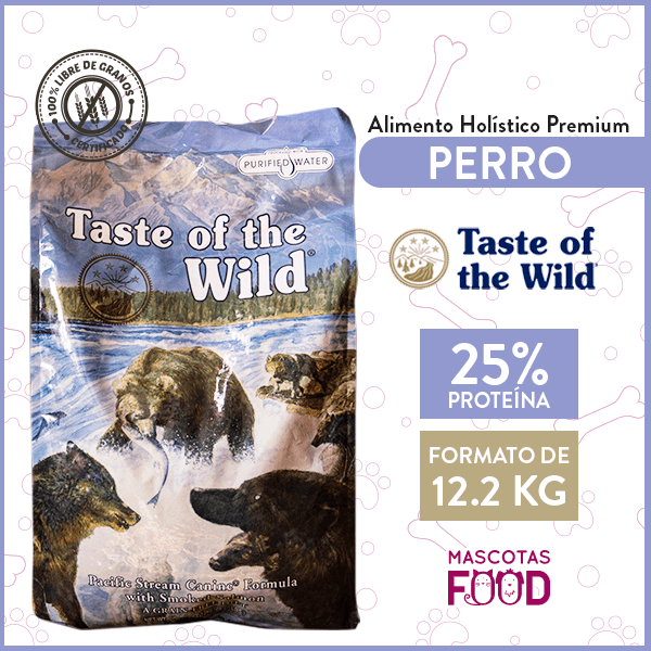 Alimento Perro Adulto Taste of the Wild Pacific Stream Canine Sabor Salmón 12.2 KG