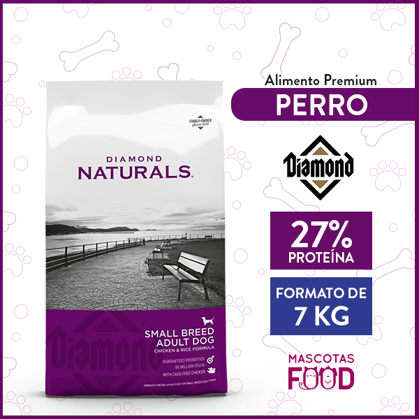 Alimento Perro Adulto Raza Pequeña Diamond Naturals 7,5 KG