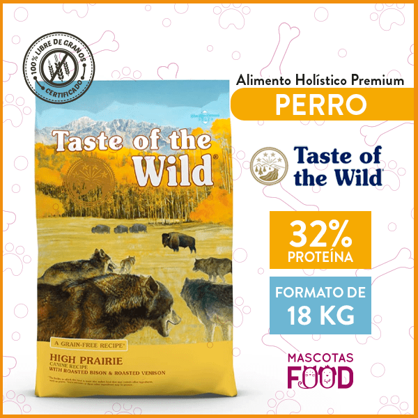 Alimento Perro Adulto Taste of the Wild High Prairie Sabor Bisonte 18 KG
