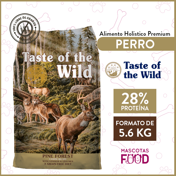 Alimento Perro Adulto Taste of the Wild Pine Forest Sabor Venado 5.6 KG