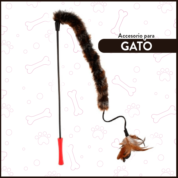 Varilla para gato GiGwi cola de felpa GiGwi