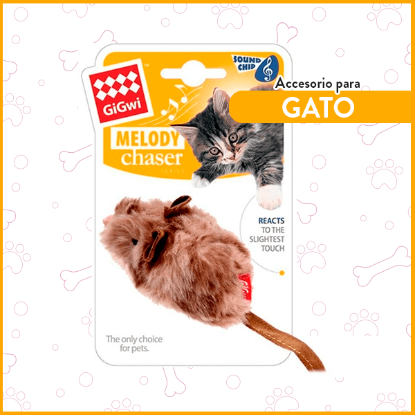 Ratón para Gatos con sonido se activa al movimiento GiGwi