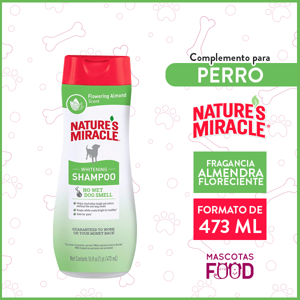 Shampoo para Perro Nature's Miracle Fragancia Flor de Almendra 473ml