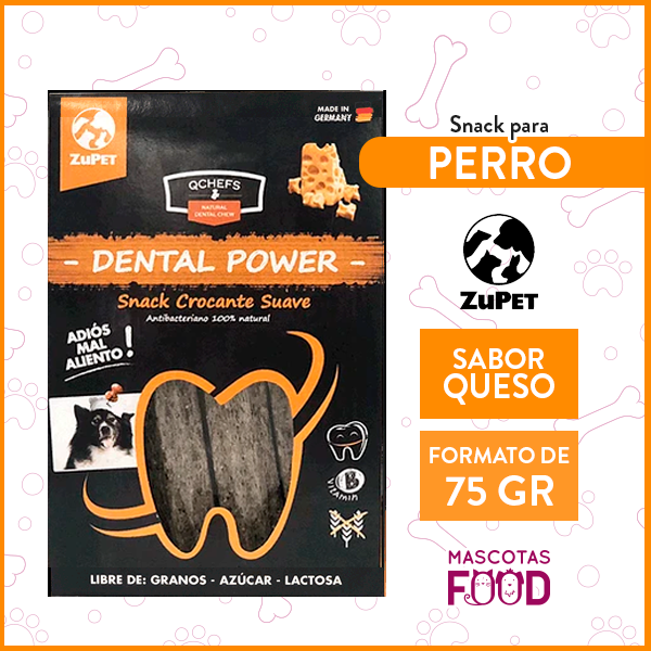 Snack para Perros Dental Crocante Suave QChefs 75 gr Zupet