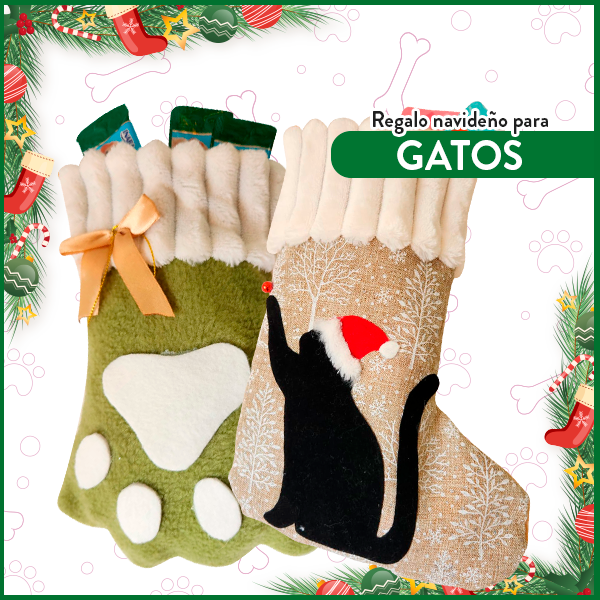 Botita navideña de snack para Gatos
