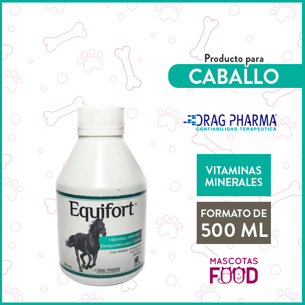 Suplemento nutricional multivitamínicos y mineral para Caballos Drag Pharma 500 ML