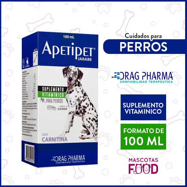 Suplemento Multivitamínico Apetipet para Perros Drag Pharma 100 ML