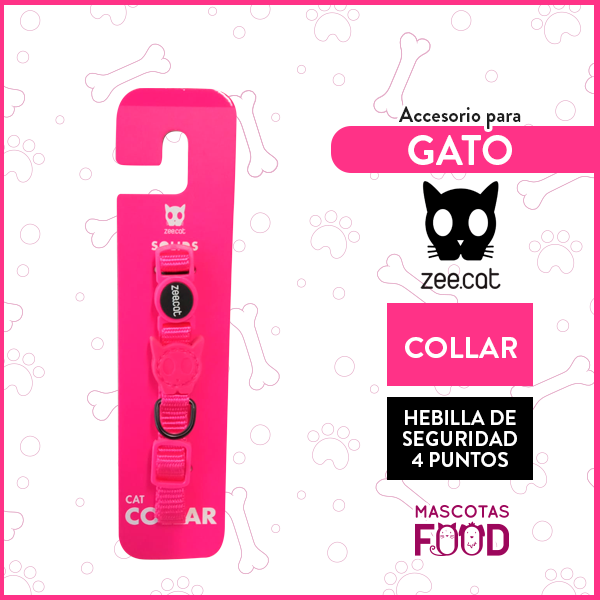 Collar para Gato Zeecat Modelo Solid Pink