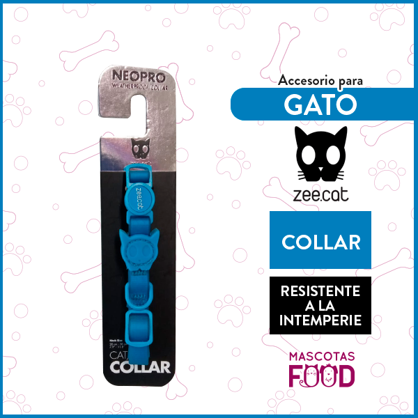 Collar para Gato Zeecat Azul NeoPro