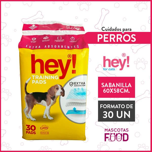 Sabanillas de entrenamiento Hey! 30UN 60x58CM