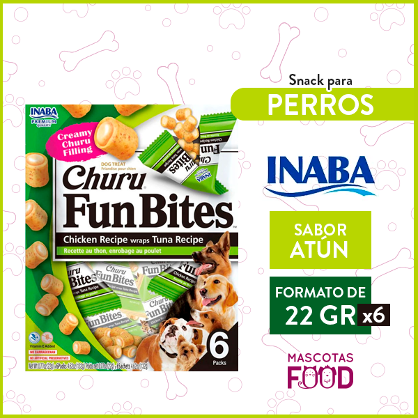 Churu Fun Bites para Perros sabor Atún 6 Unidades
