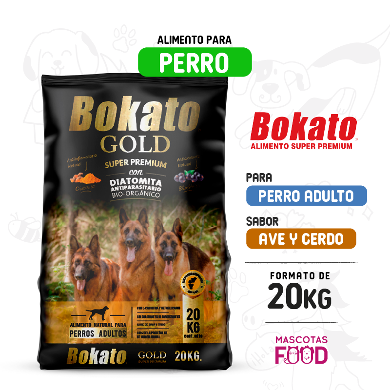Bokato GOLD Perro adulto 20 KG