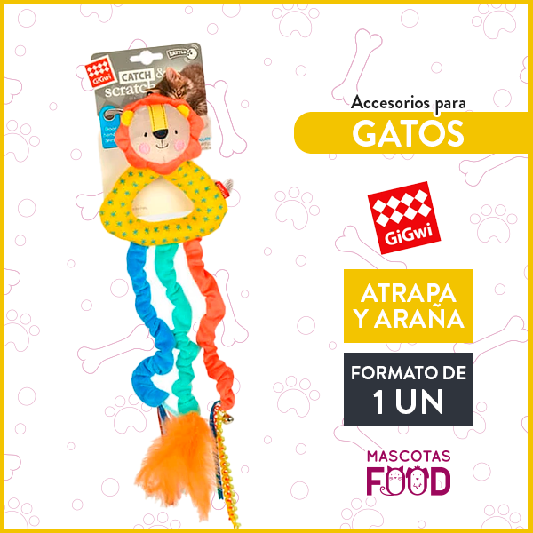 Juguete Catch & Scratch de Leon para Gatos GigWi 1 Juguete Catch & Scratch de Leon para Gatos GigWi