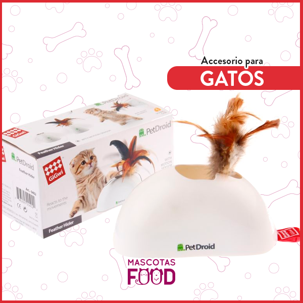 Juguete Interactivo para Gatos GiGwi Pet Droid Feather Hider 1 Juguete Interactivo para Gatos GiGwi Pet Droid Feather Hider