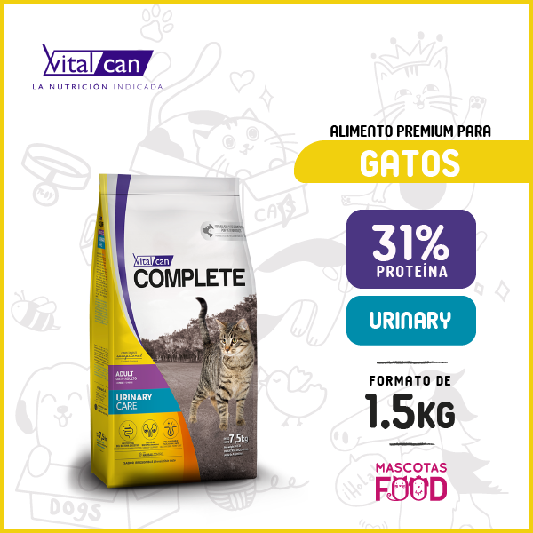 Vitalcan para Gato adulto Cuidados Urinarios 1.5 KG