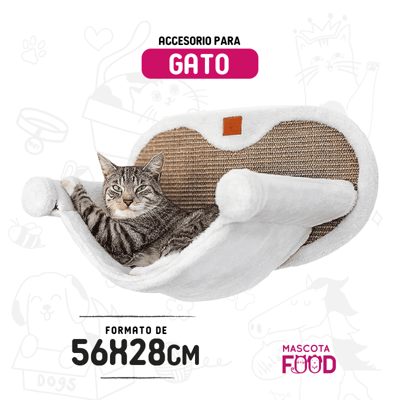 Hamaca rascador para Gatos 58x30x28 CM 1 Hamaca rascador para Gatos 58x30x28 CM