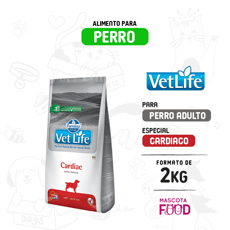 Vetlife para Perros Cuidado Cardiacos 2 KG