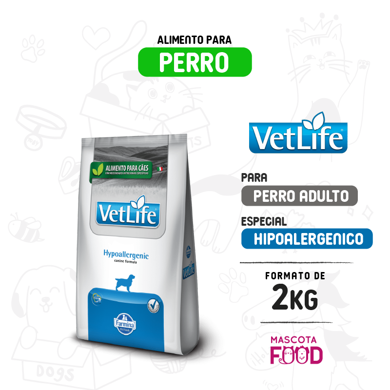 Vetlife para Perros Hipoalergenico 2 KG